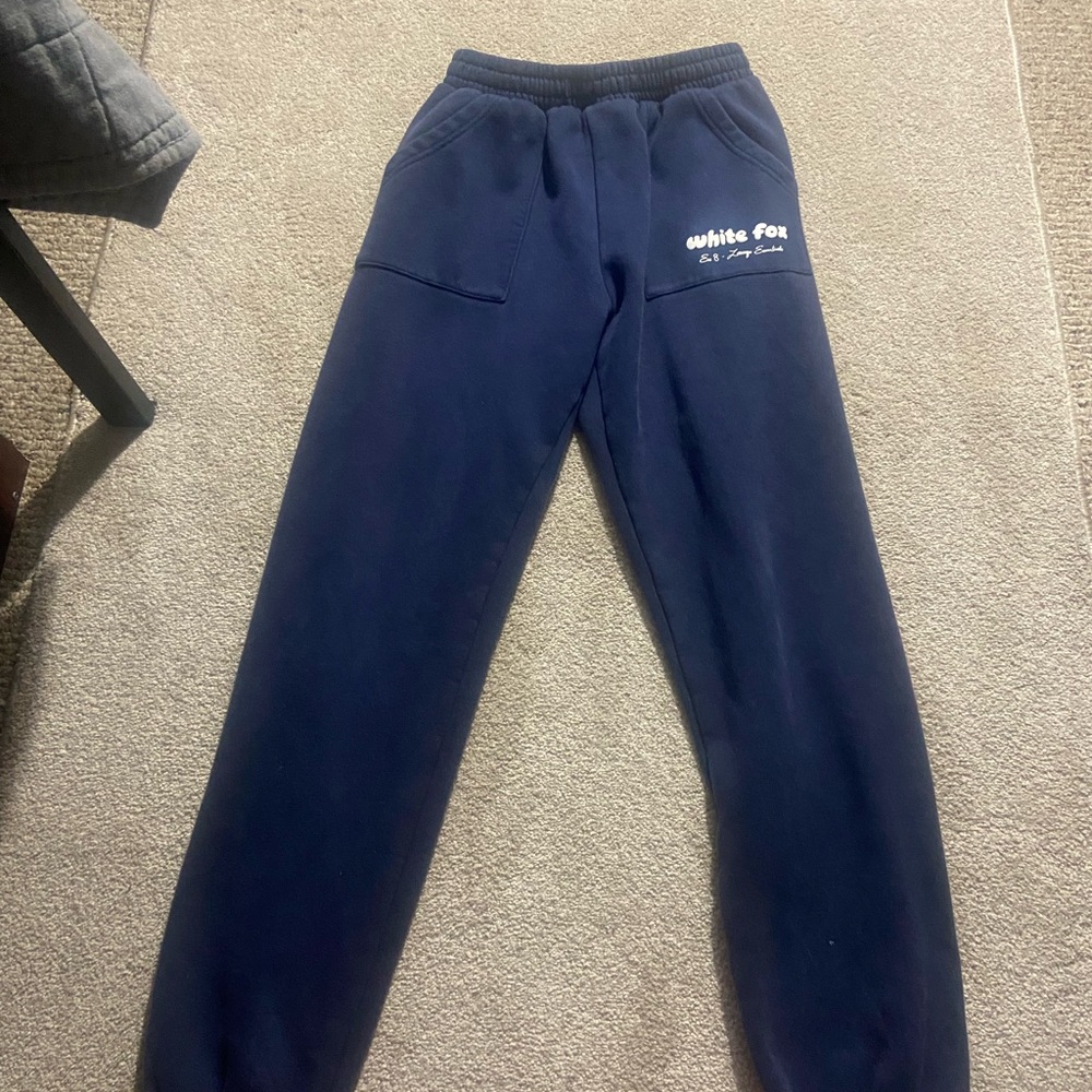 White Fox Boutique Navy Sweatpants